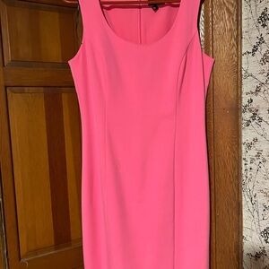 Tahari Vibrant Pink Midi Dress